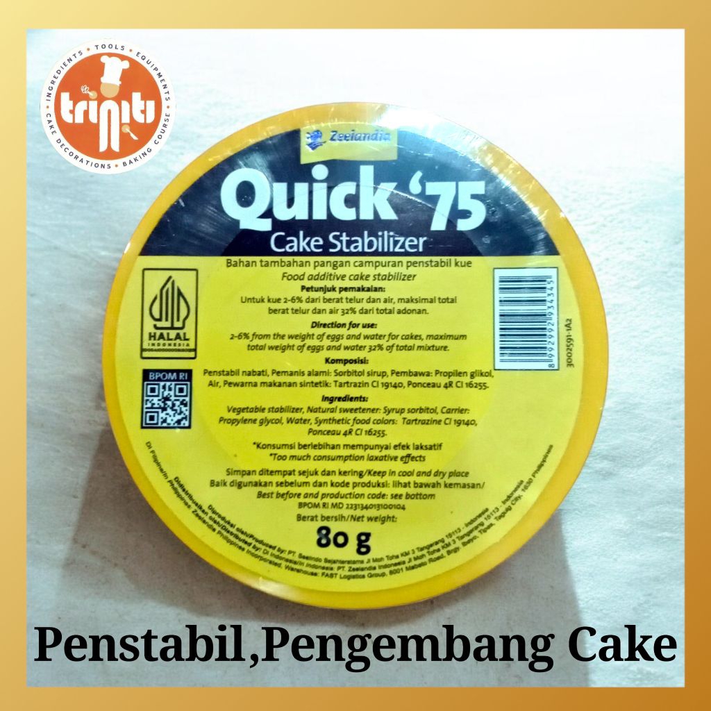 Pengembang Cake -,Penstabil Cake Quick 75 80Gram