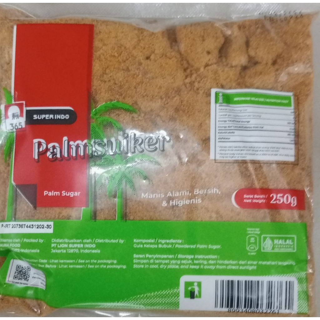 Palm Sugar Suiker 250 gr
