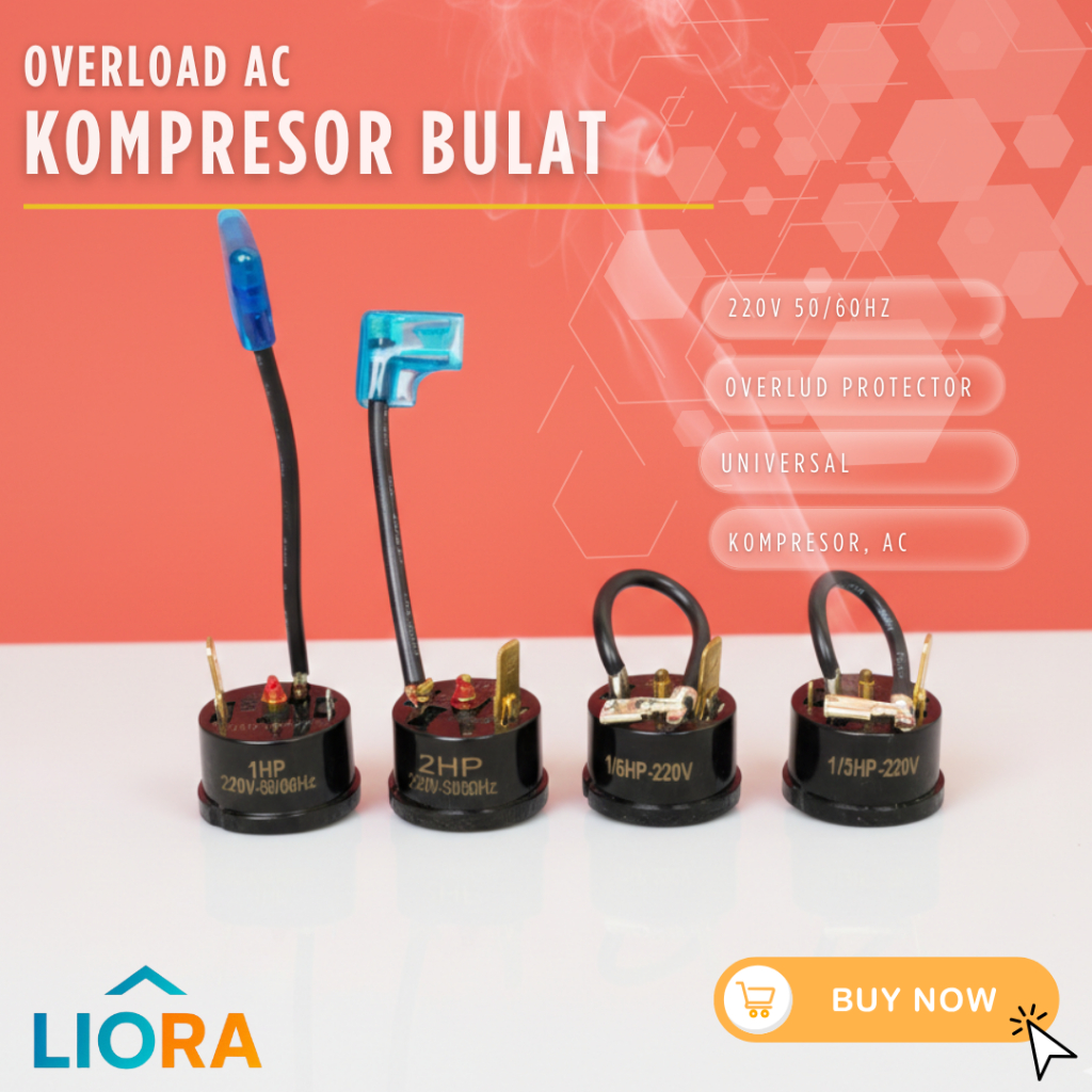 LIORA OVERLOAD KULKAS BULAT | OVERLOAD KOMPRESOR KULKAS UNIVERSAL