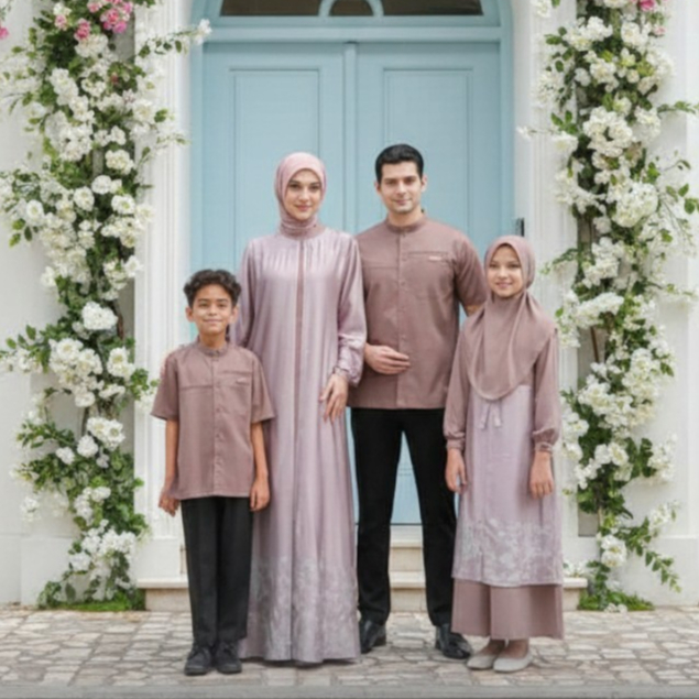 SARIMBIT KELUARGA CHITAKU ROSE GOLD BY NBRS FASHION GAMIS DRESS BAJU BUSANA MUSLIM WANITA KOKO KEMEJ