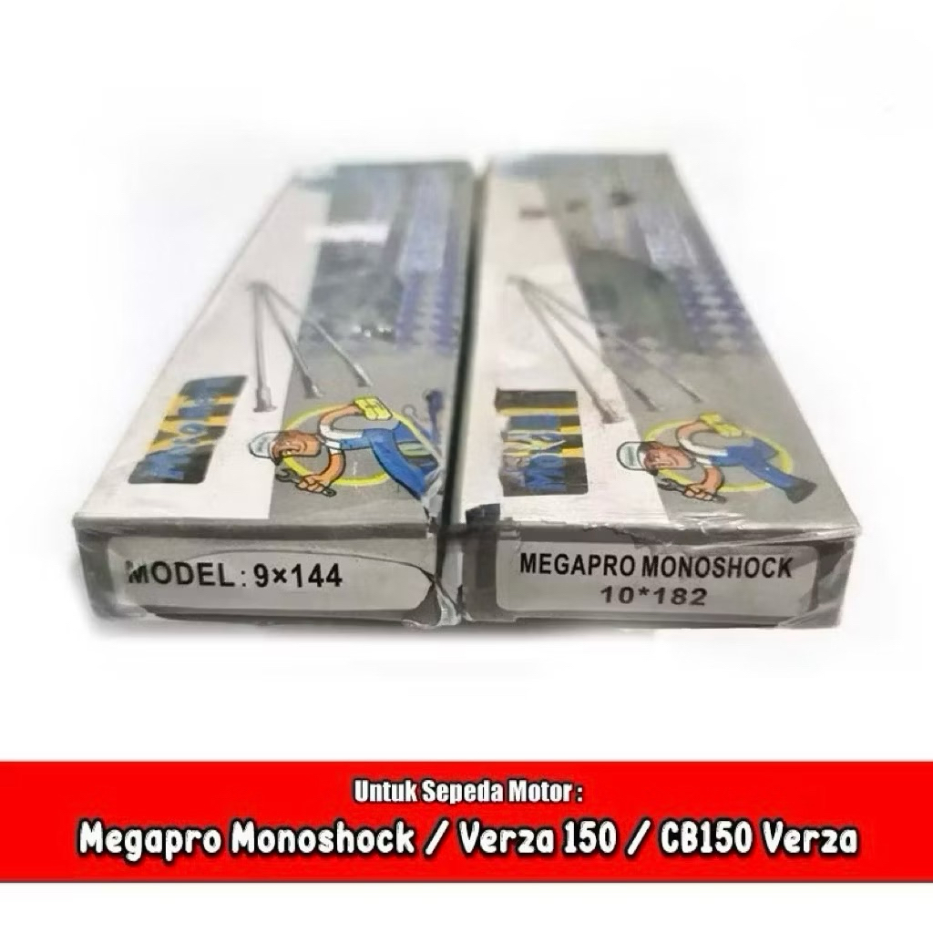 Ruji Jari Jari Spoke Chrome Baja Honda Megapro Monoshock CB 150 Verza Ring 17 144 / 182