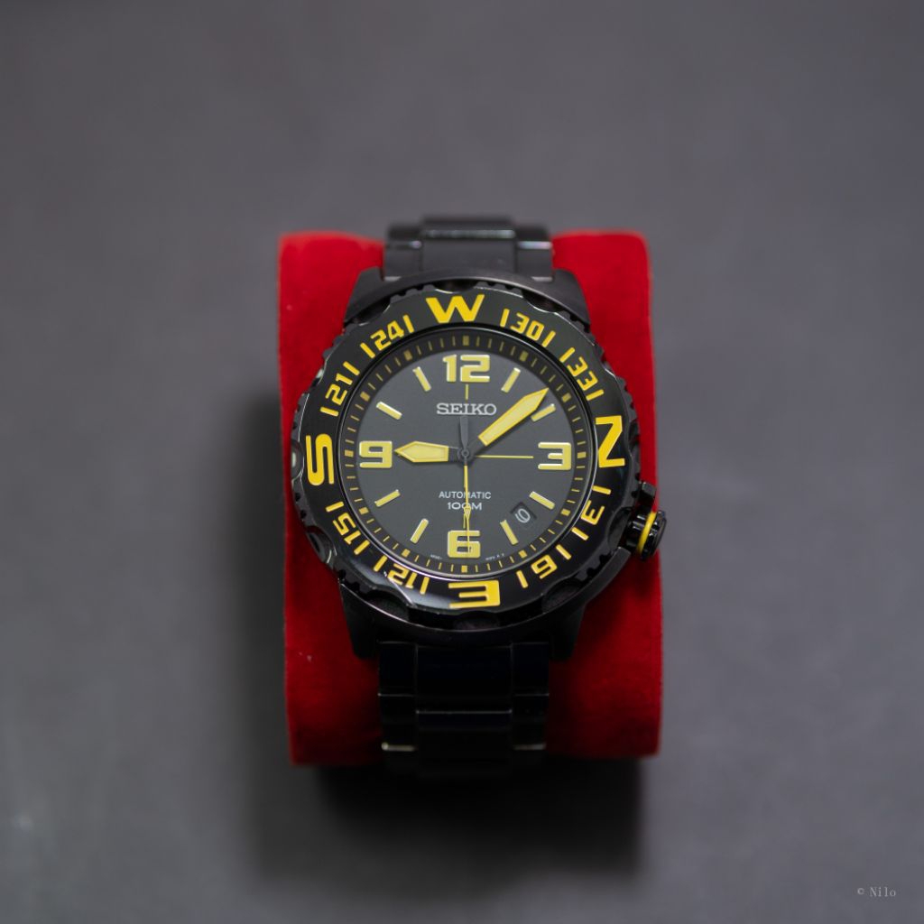 Seiko Prospex SRP449K1 Superior Black Dial Black Automatic Watch