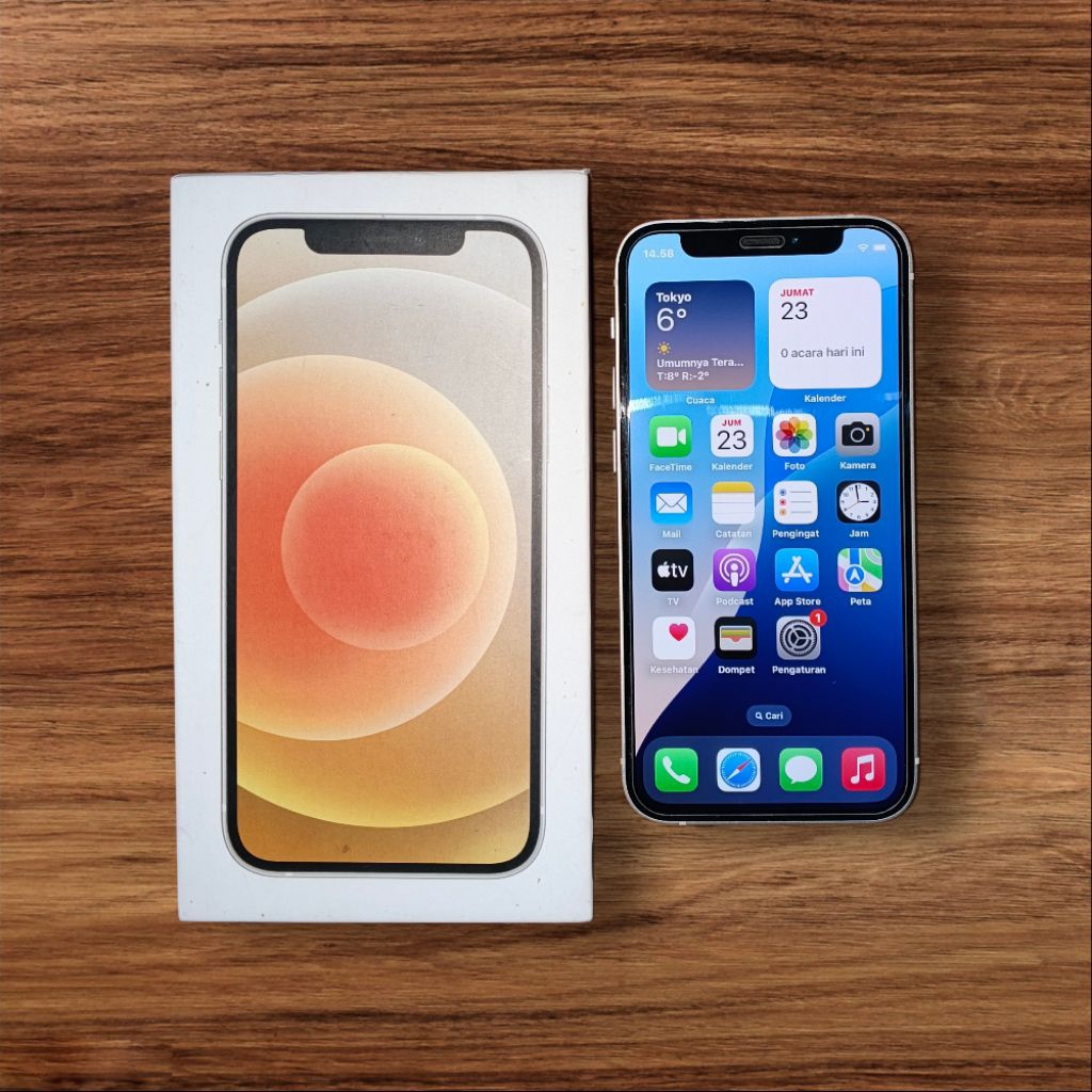 Iphone 12 mini White 128 GB Beacukai  Sinyal Permanen