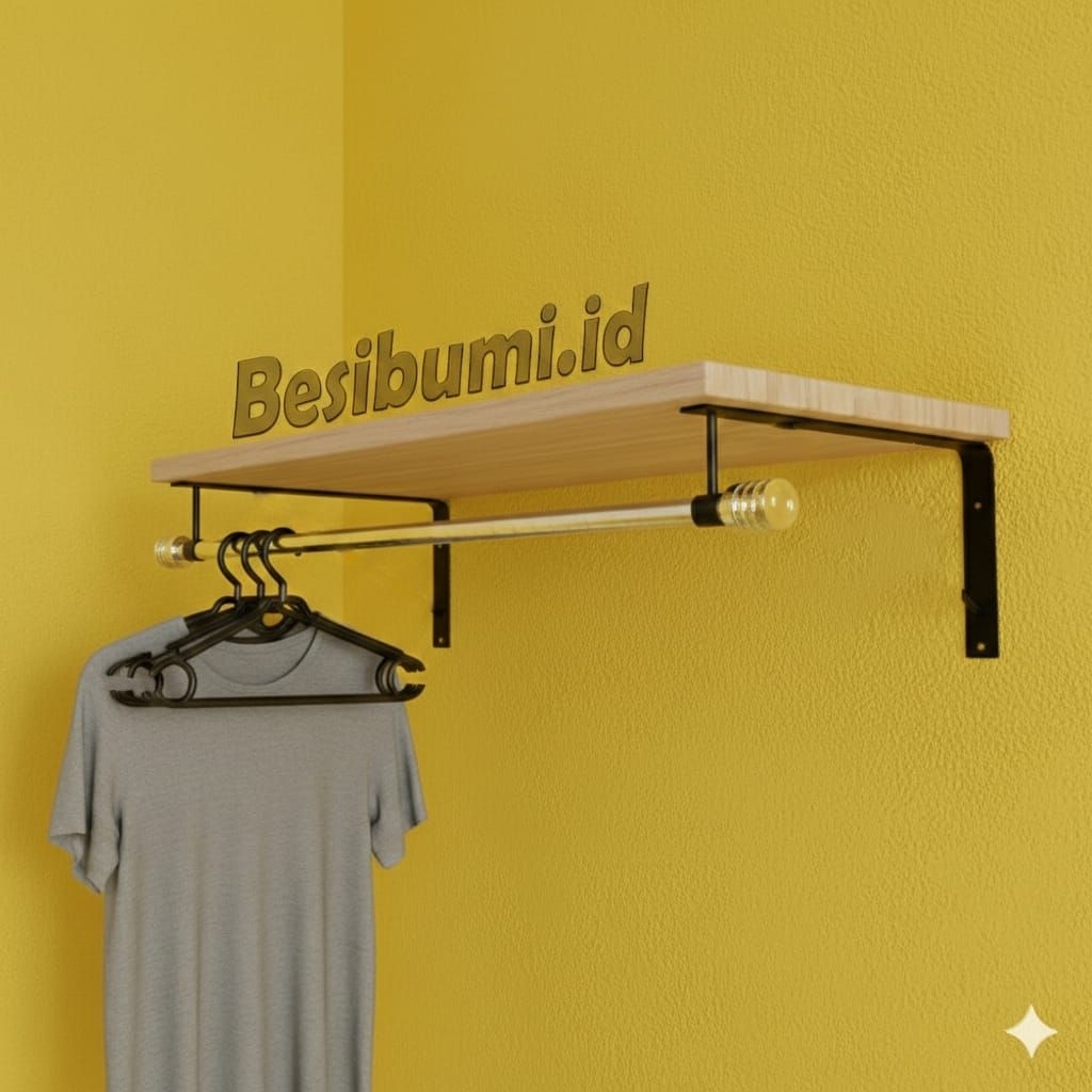 Rak besi penyangga, besi penyangga dinding,plat besi ambalan,besi siku L siku dinding besi kuat koko