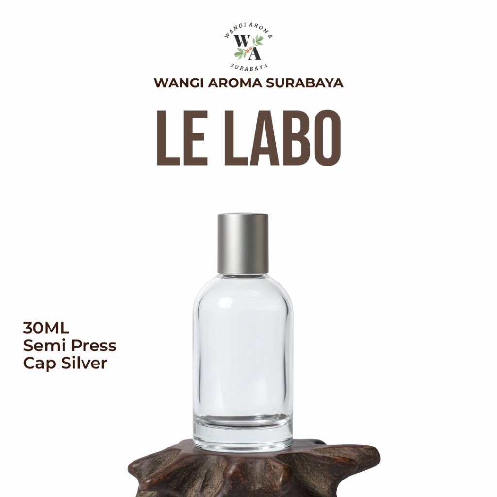Botol Le Labo 30ML Silver Spray Semi Press - Botol Parfum Le Labo Semi Press - Botol Parfum 30ML