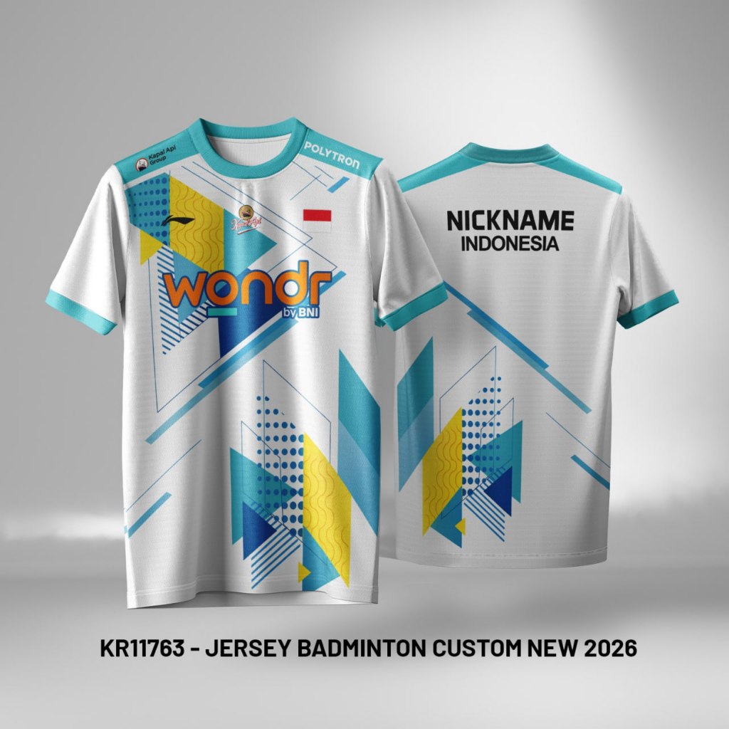 Jersey Badminton Gratis Custom Nama dan Logo