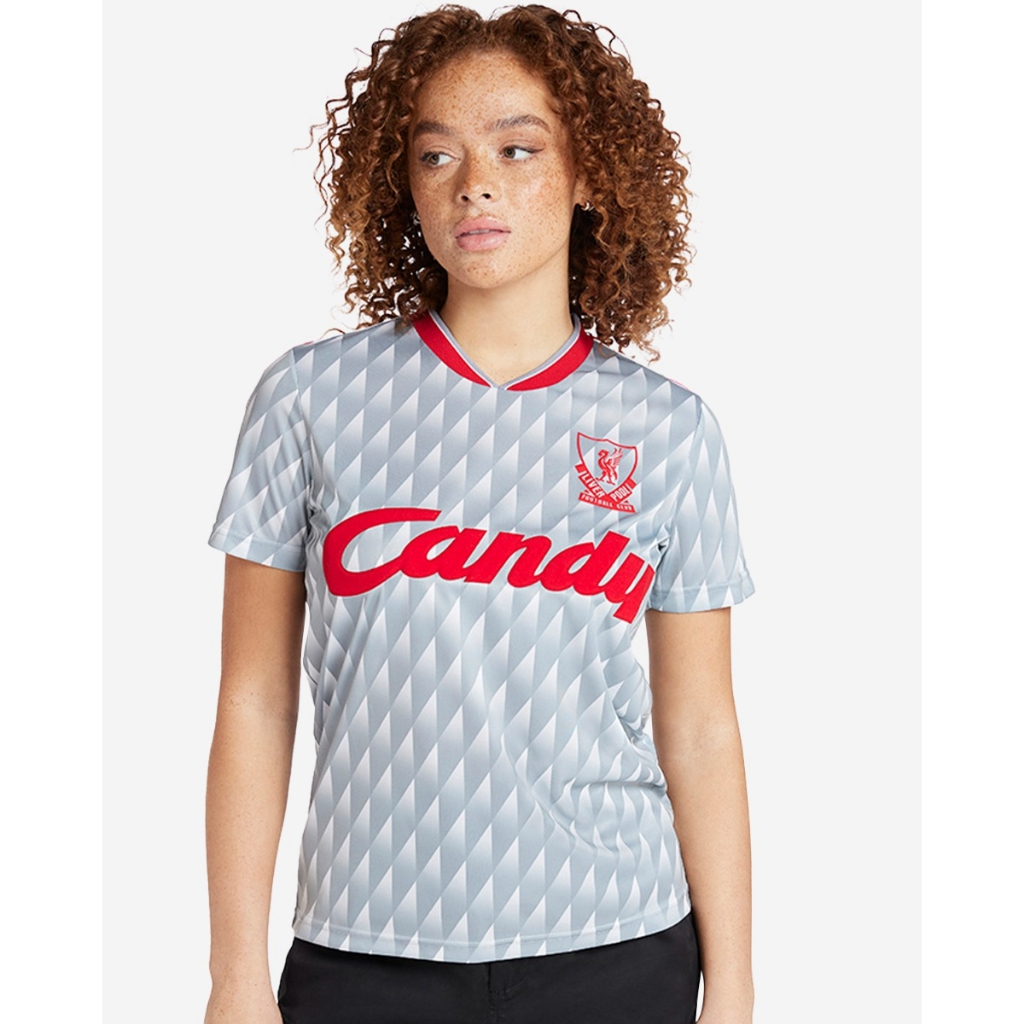 Liverpool FC 1989 - 1991 Away Shirt Womens - Official LFC Jersey Original Wanita
