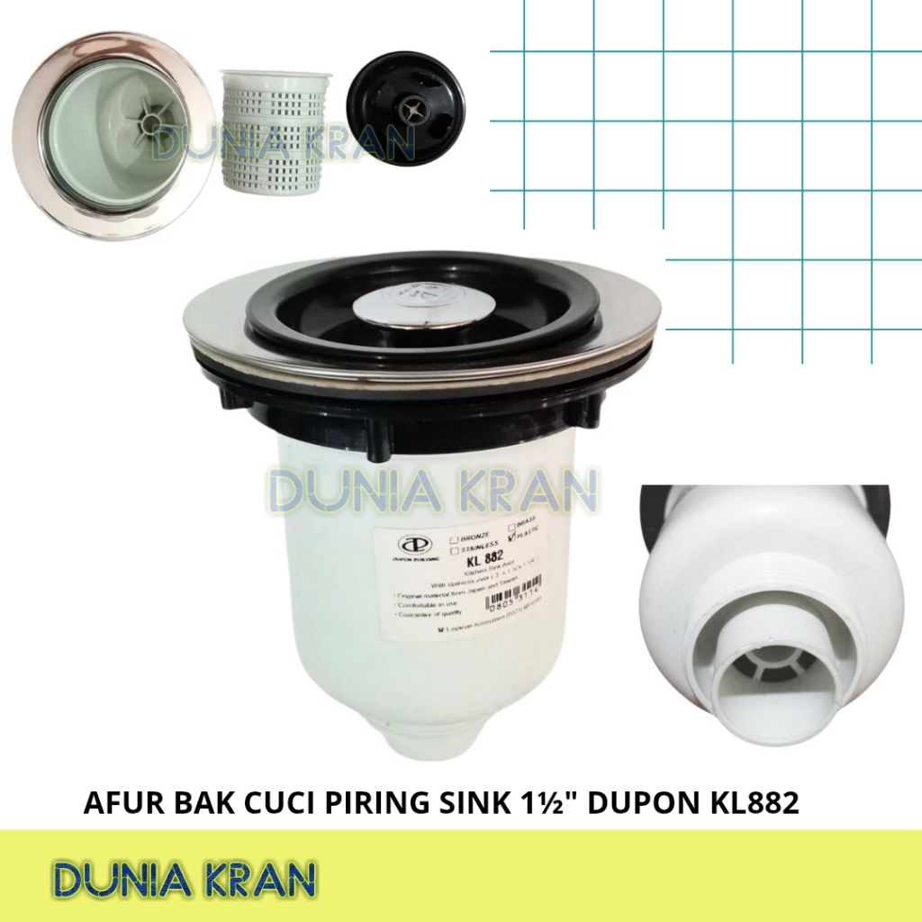 AVUR BCP AFUR WASTAFEL CUCI PIRING SINK DUPON KL882
