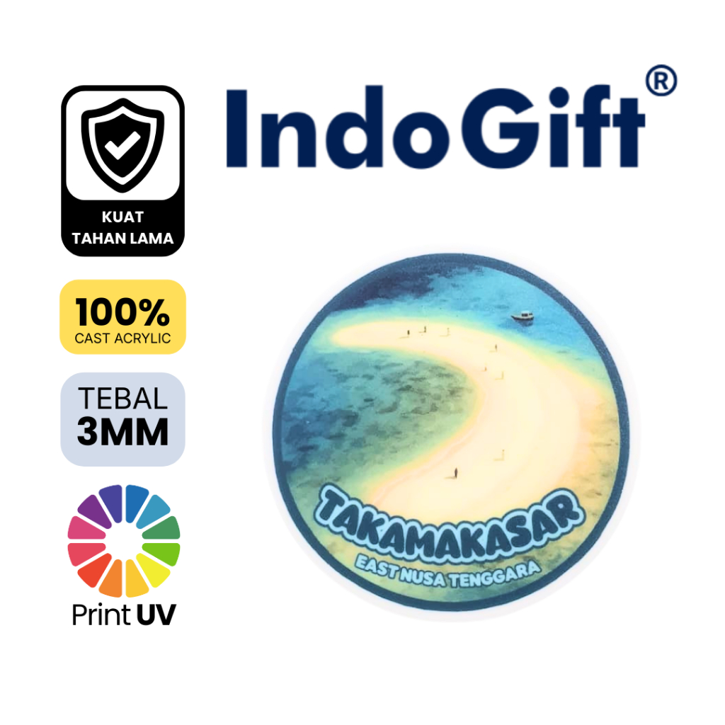 IndoGift Magnet Kulkas Tipe 27 Labuan Bajo Souvenir Tempelan Kulkas Dekorasi Rumah Hiasan Aesthetic