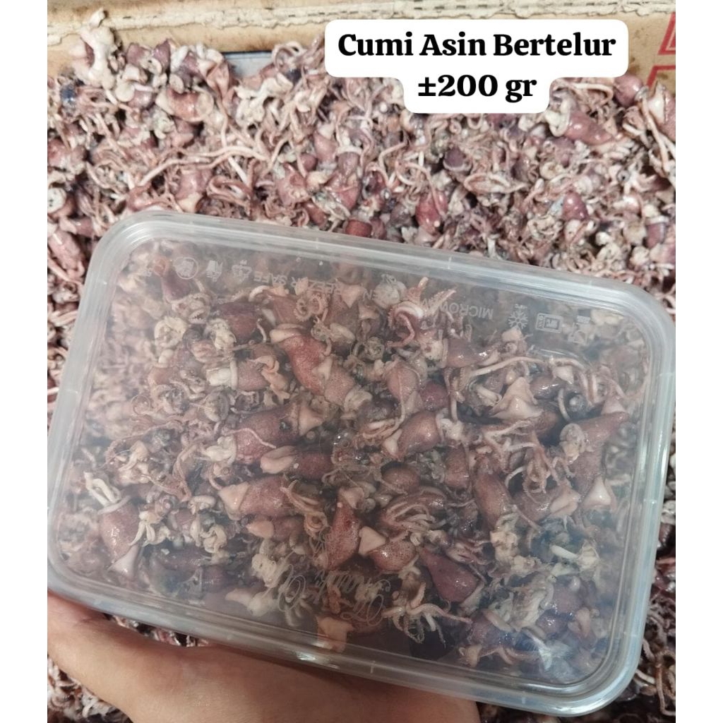 Cumi Asin Premium | Gurih Asli, Kering Bersih, Tidak Amis, Lauk Favorit, Siap Masak
