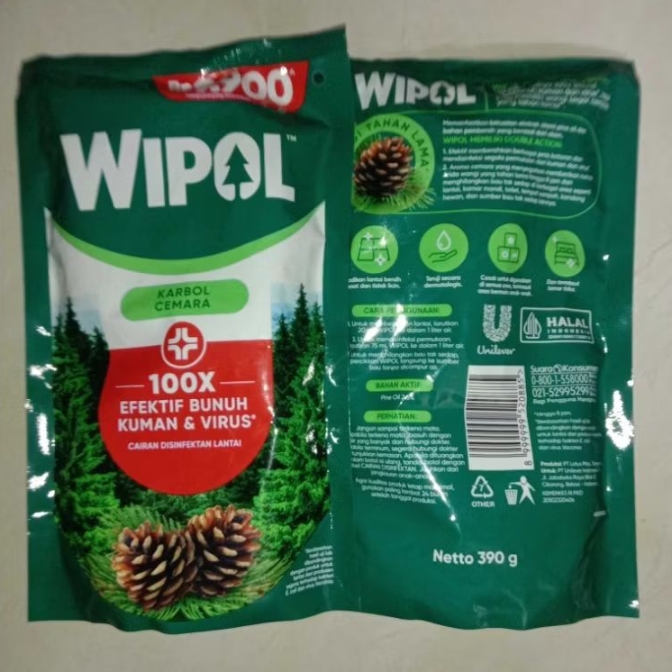 Wipol Karbol Cemara 390Ml, Wipol Bio Shield Citrus 390Ml, Super Pell Citrus Anti-Bac 500Ml