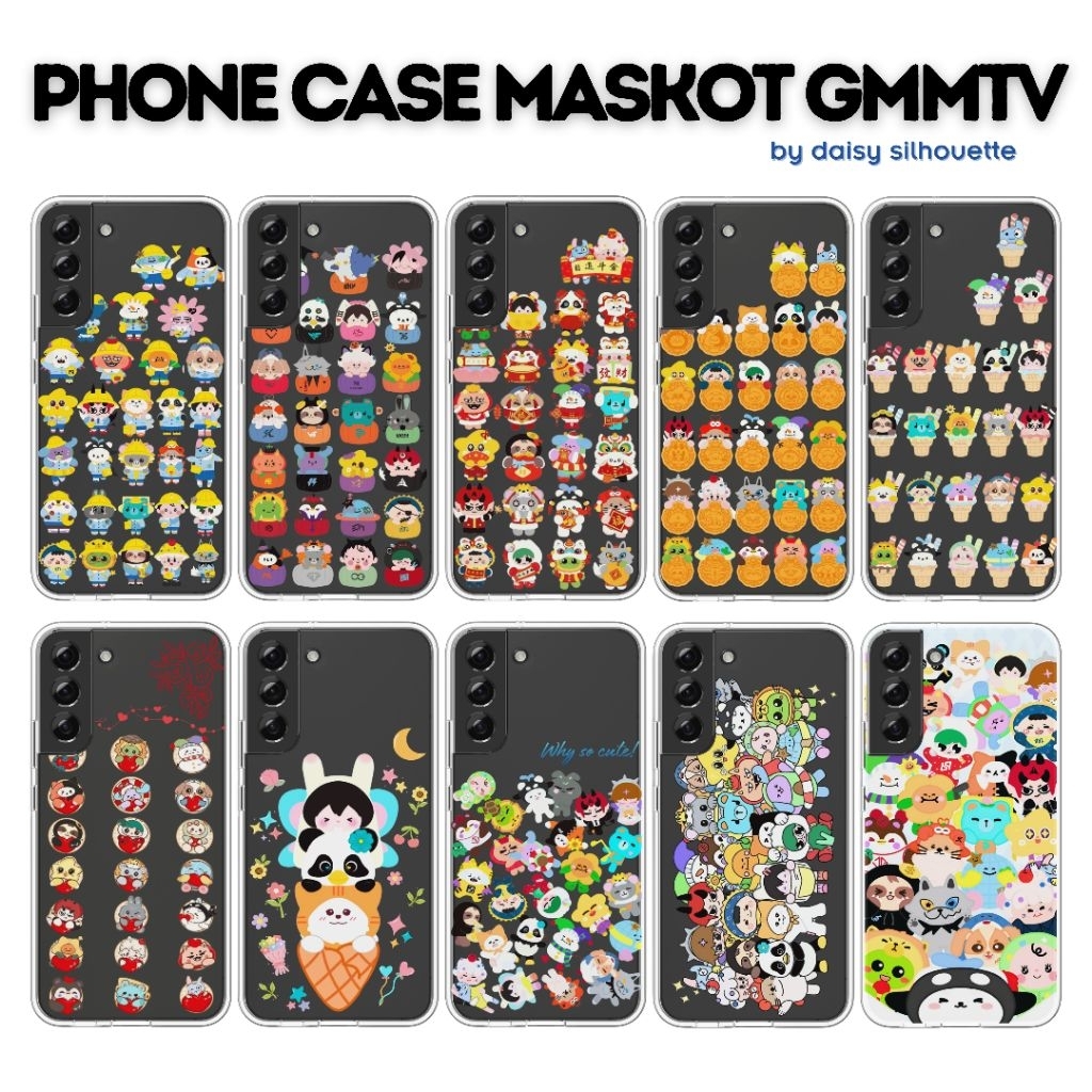 PHONE CASE MASCOT GMMTV CUTE || CASING CLEARCASE // SOFTCASE  || OHMNANON PERMPOON POLCASAN TOMAFOX 