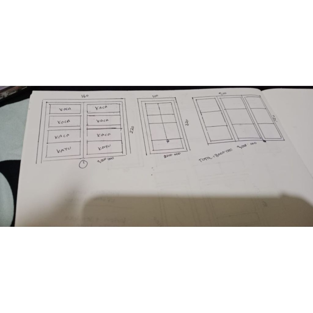 kusen+pintu doble, kusen+pintu singgle, jendela gandeng 1 bisa custon respon cepat