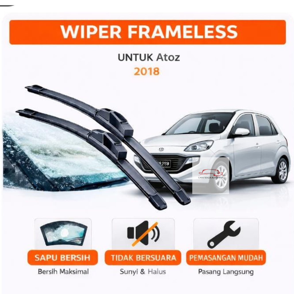 Wiper Frameless Atoz Wiper Atoz 1 Set Depan
