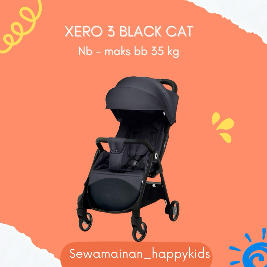 SEWA Stroller XERO 3 Black Cat