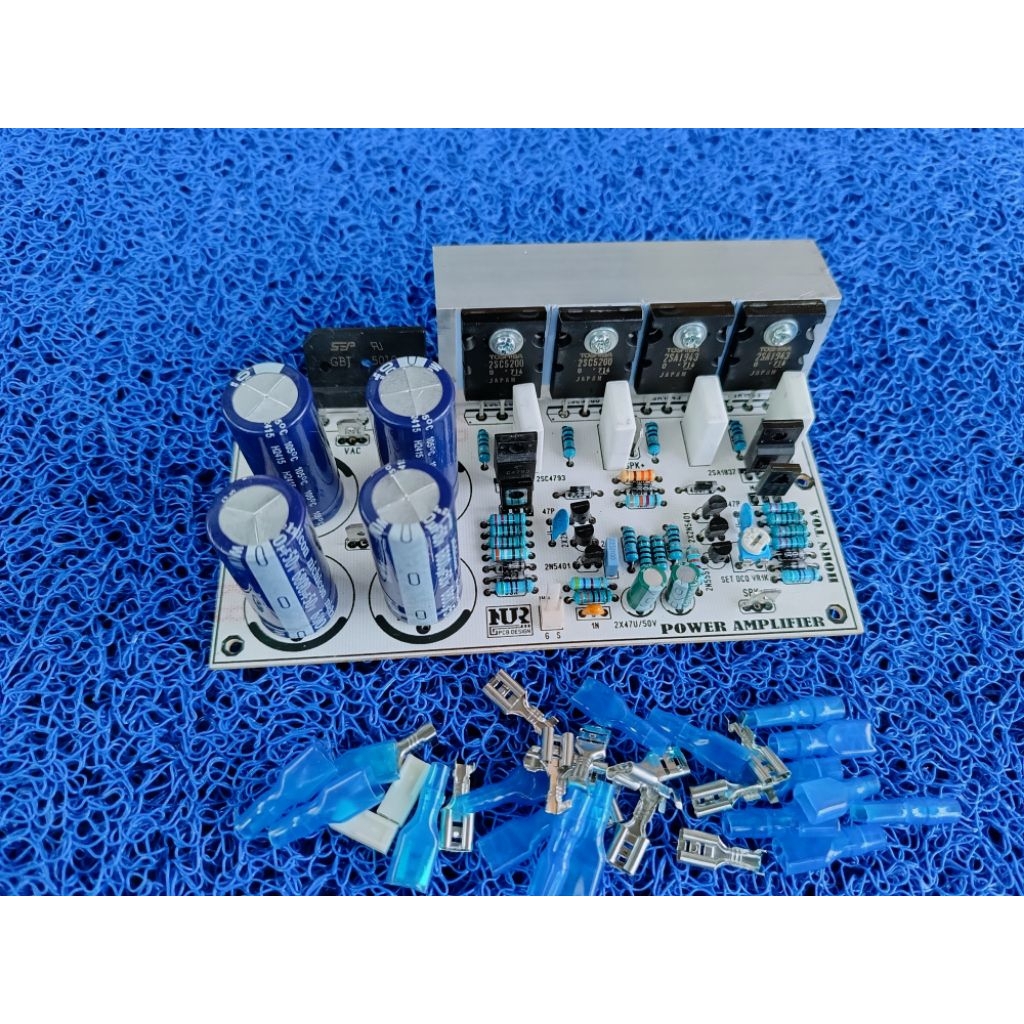 Kit komplit driver power horen toa mono ples elko psu dan Tr final 2 set tinggal colok psu