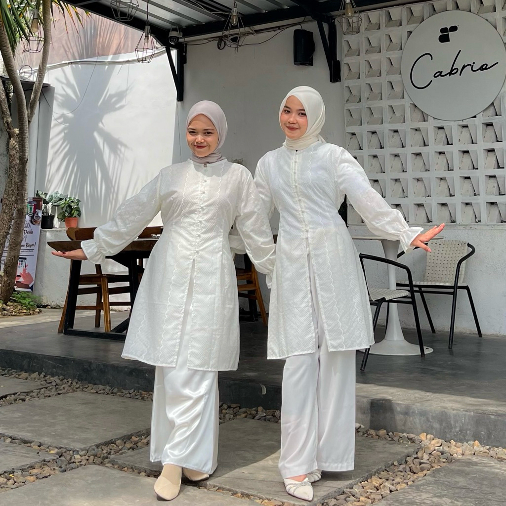 JIERAYA-Tunik Lebaran 2026 Terbaru Tunik Kondangan Katbol Katun Bordir Kekinian