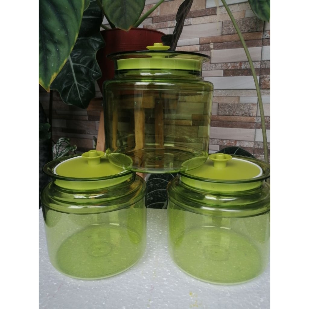 Counterpart hijau tupperware jadul / toples tupperware  900 ml (3)