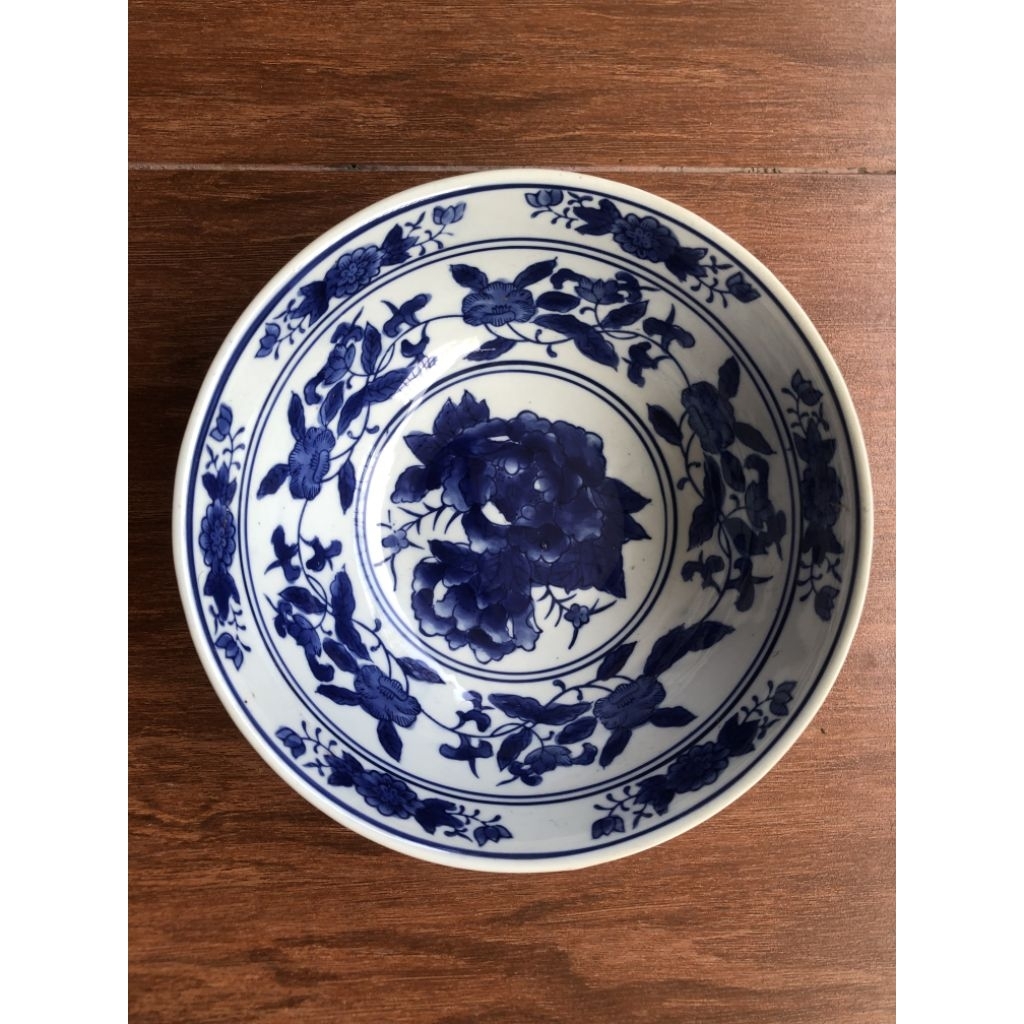 Barang Antik Mangkok Melawen/Kariau 24,7 Cm Asli Dari Kalimantan Barat Ori