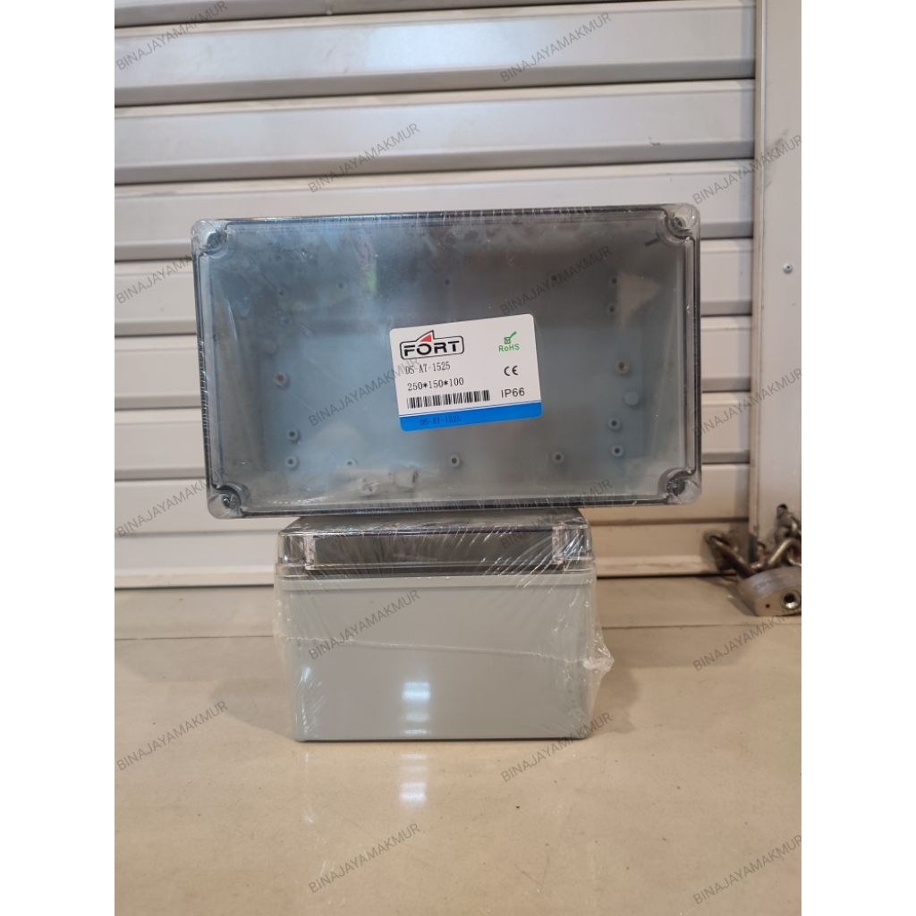 Junction Box Panel Transparan ABS 250x150x100 Switch Box Screw IP 66 FORT