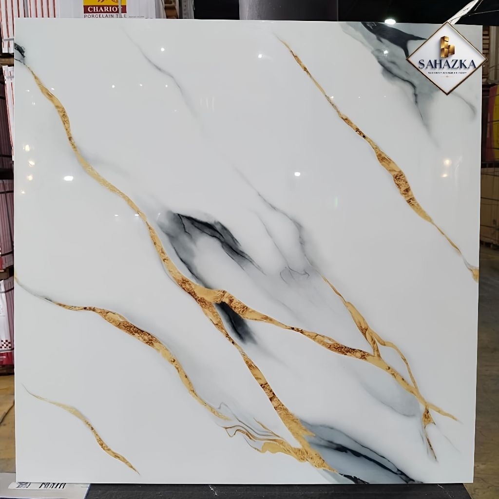 PROMO GRANIT 60x60 KW1 GLOSSY MOTIF CARARA MOTIF MARMER , GRANIT TERAS , GRANIT KAMAR MANDI , GRANIT