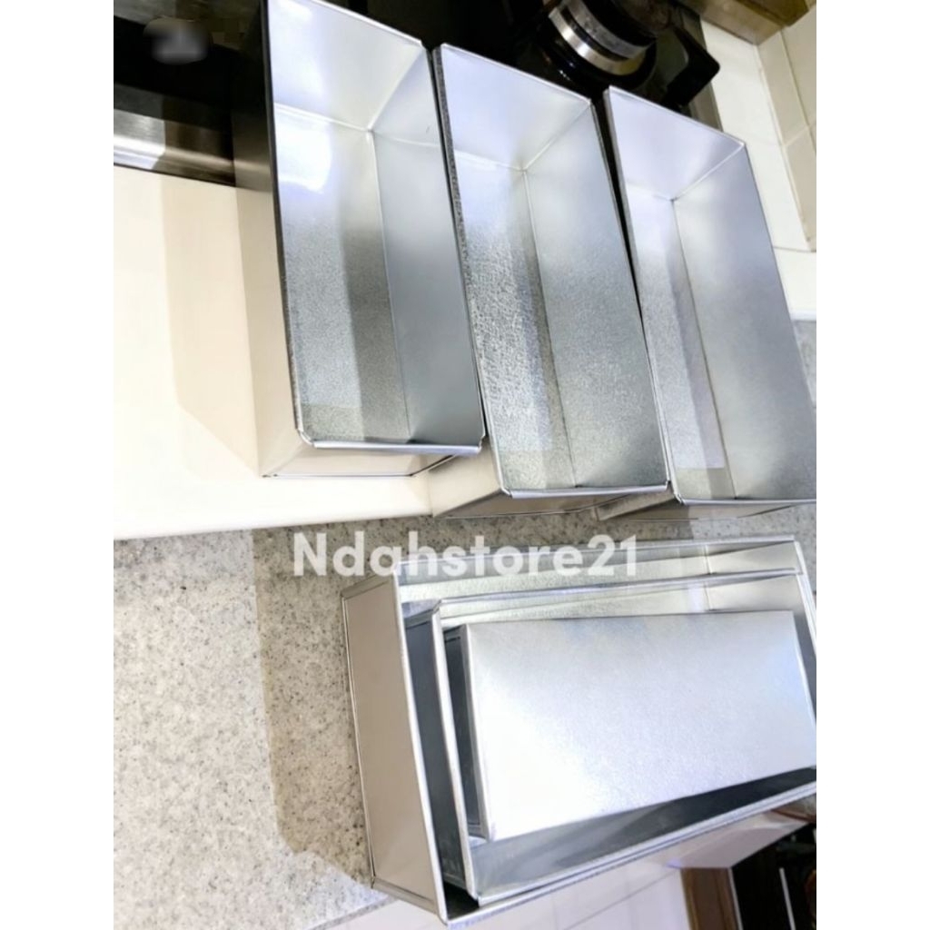 Cetakan Roti Tawar 3 Susun/ Loyang Roti Tawar 3 Susun Ukuran Berbeda