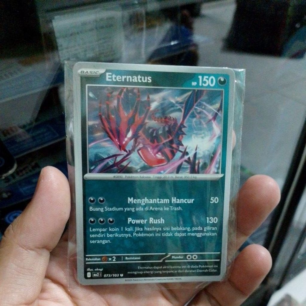 Kartu Card Pokemon Indonesia TCG Eternatus 073/103 MA2 Kobaran Biru