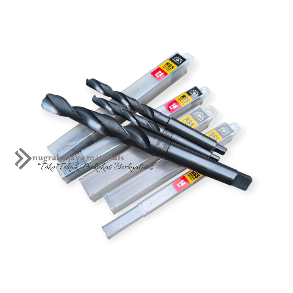 Mata Bor Besi Hss Cones 14-24mm Tjap Mata Taper Shank Twist Drill  Mata Bor Hss Kones