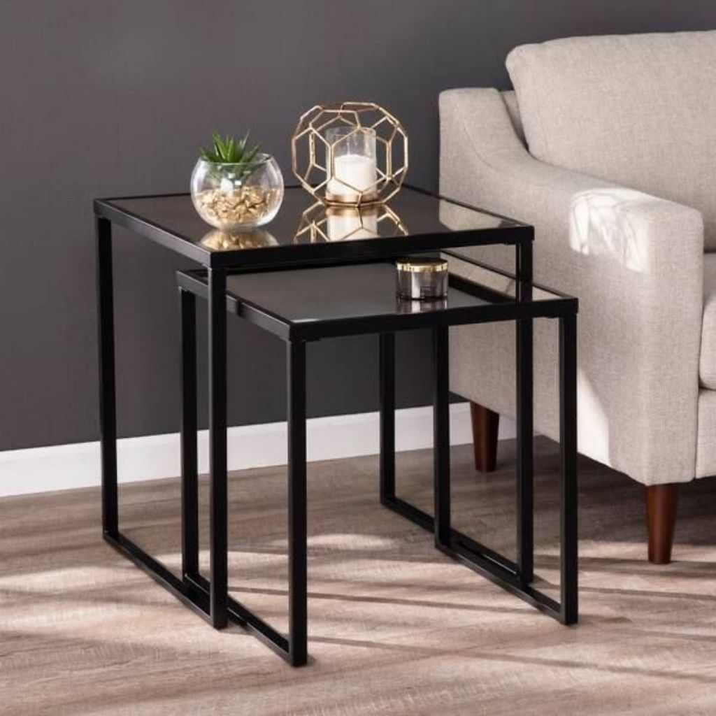 Side Table Meja Kotak ruang Tamu Meja Tamu kaca Meja Kaca Minimalis