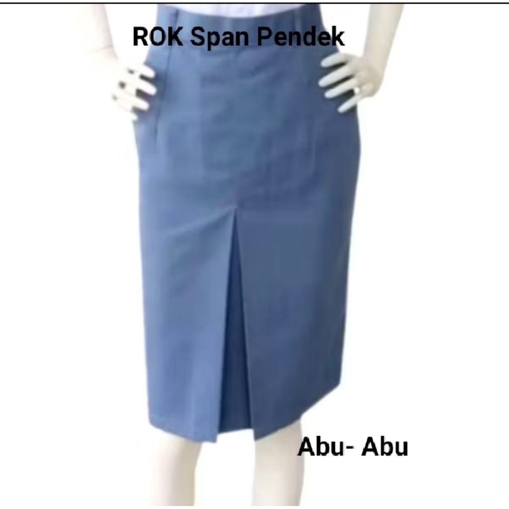 Rok sekolah Span Pendek Abu2 SMA coklat Pramuka putih paskibra Rok Sekolah