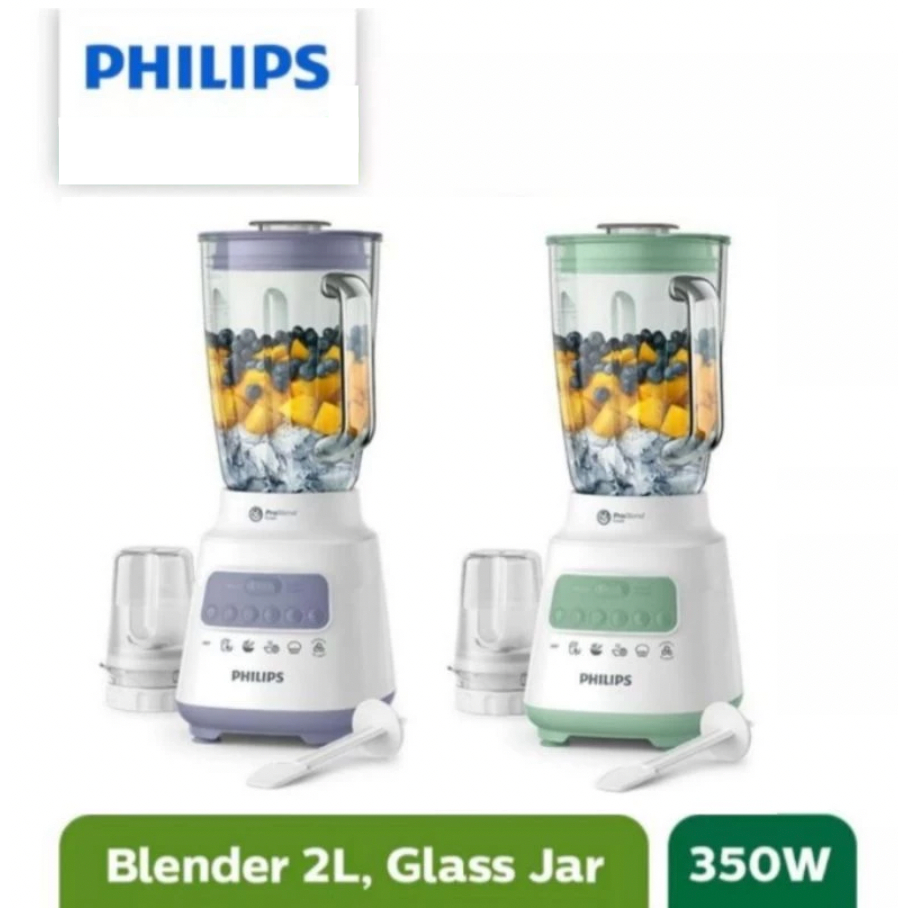 Philips Blender Kaca 2 Liter HR-2222 / Blender Kaca 2 Tabung Philips HR 2222 - Garansi Resmi