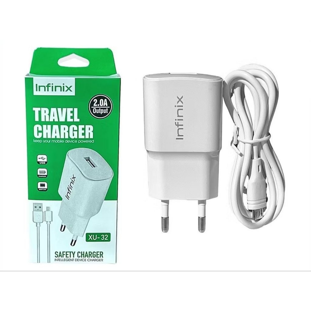 Travel Charger + Kabel Data Micro 2.0A HP Infinix XU-32