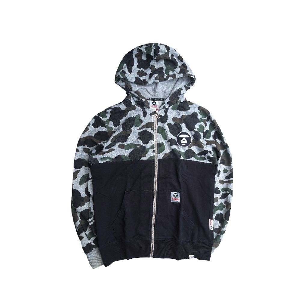AAPE by A Bathing Ape Camo Zip Hoodie Original