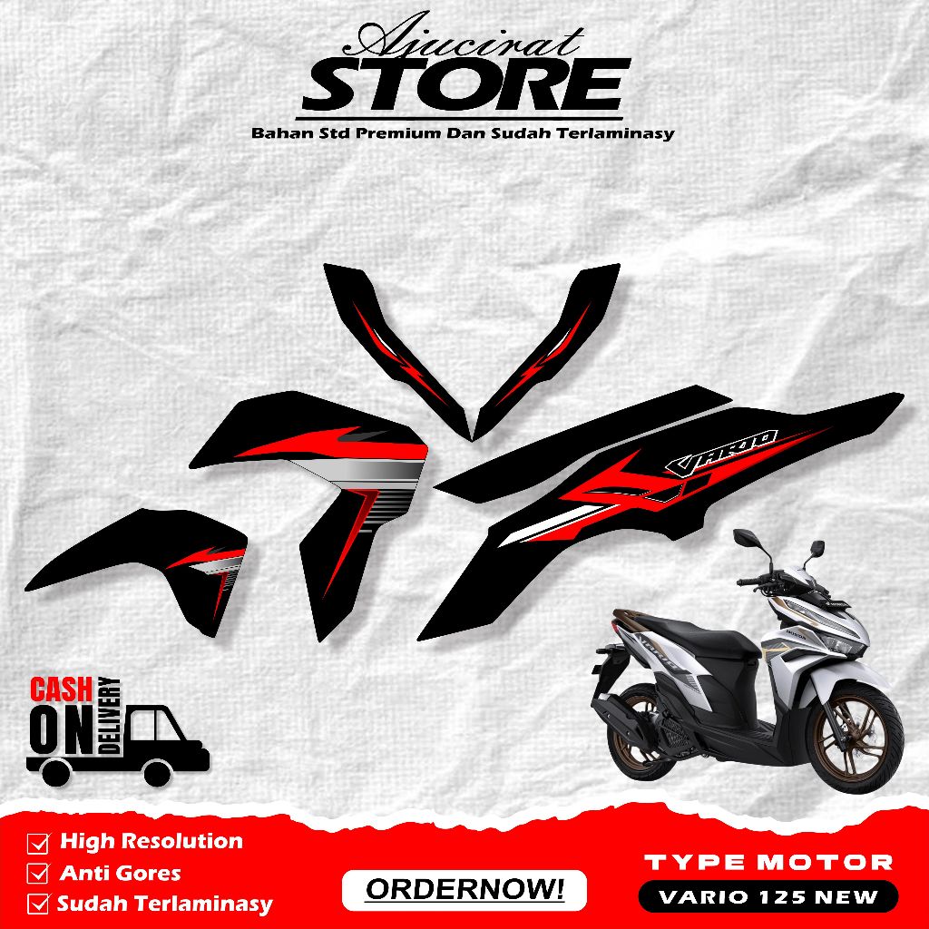 Striping Honda Vario 125 new Gen2 - Stiker Variasi vario Gen2