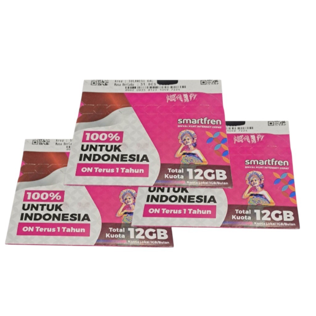 Kartu Perdana Smartfren 12GB 1 Tahun Paket Internet Murah - siap pakai