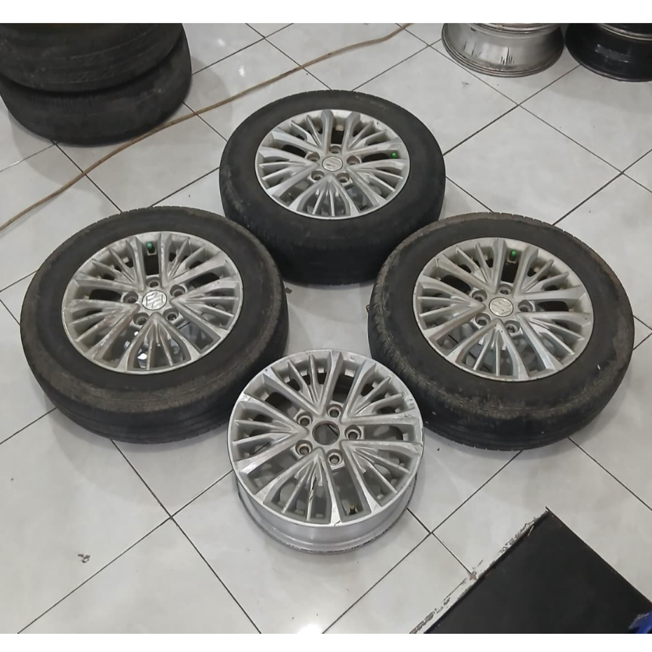 VELG MOBIL OEM SECOND/BEKAS STD ERTIGA R15X5,5 5X114 ET45 + BAN BONUS