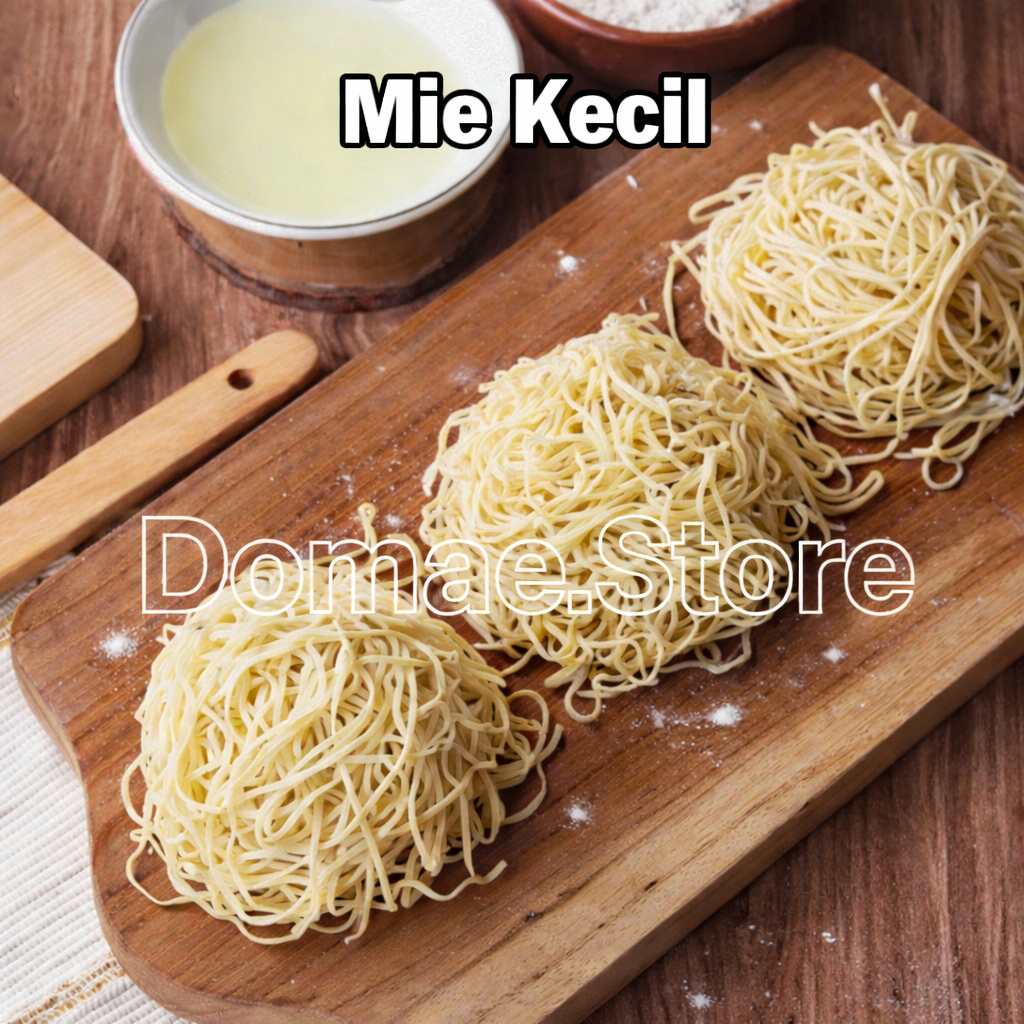 Jual Mie Ayam Mentah 1 Kg Halal Tanpa Pengawet/ Mie Mentah Karet / Mie Mentah Keriting 1 kg isi 10 g