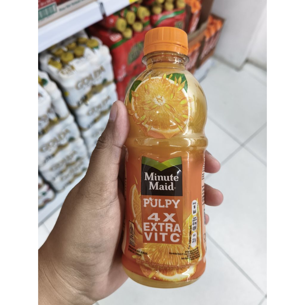 Minute Maid Pulpy Orange 300ml - Sari Jeruk Alami, Vitamin C, Rasa Segar
