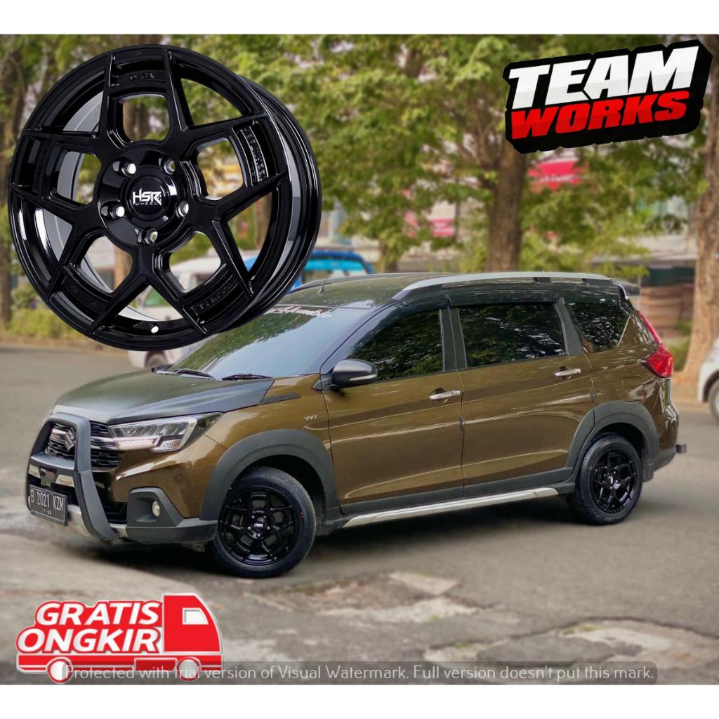PAKET VELG PLUS BAN RING 16 COCOK UNTUK ERTIGA GRANDMAX CRV XPANDER HSR DECING DECA PELK R16 BLACK