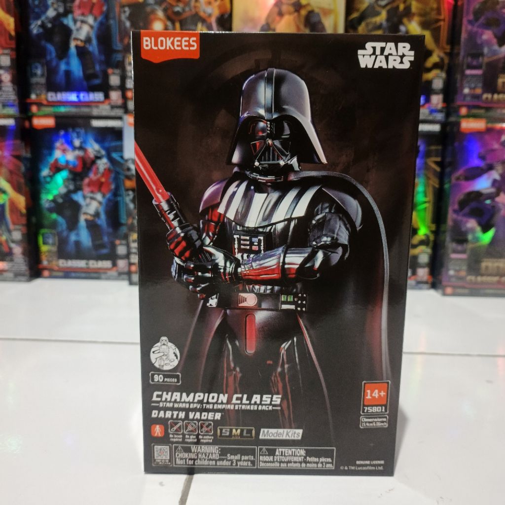 Blokees Star Wars Champion Class Darth Vader The Empire Strikes Back 75801 - Blokees Figures Star Wa