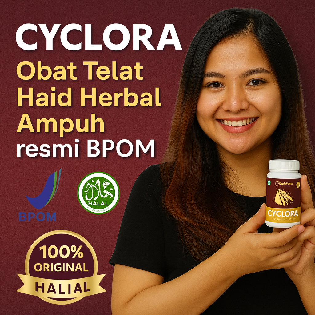 Herbalubna Cyclora untuk Haid Tidak Teratur & PCOS Terbaik & Terpercaya
