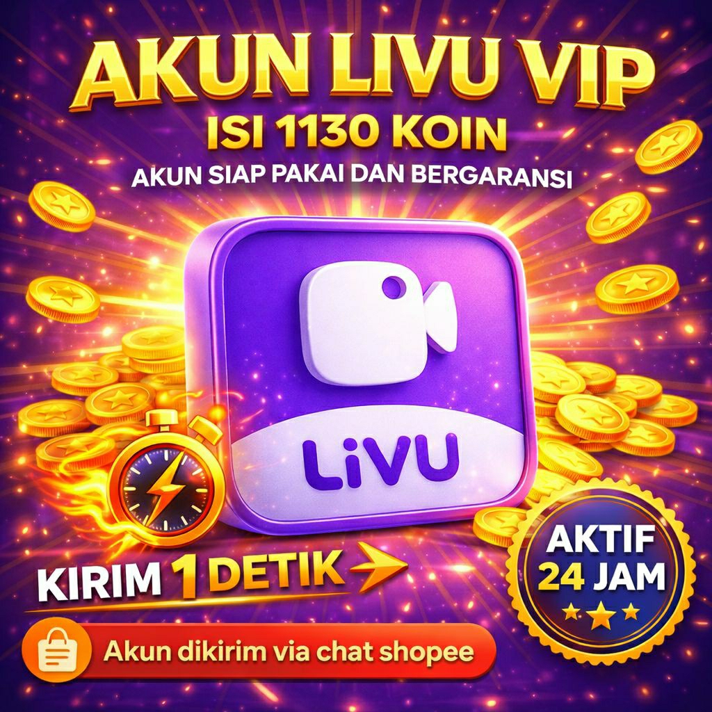 Akun LivU VIP Gratis 1130 Koin Akun Siap digunakan Murah - Proses Kirim 1 Detik - Admin Aktif 24 Jam