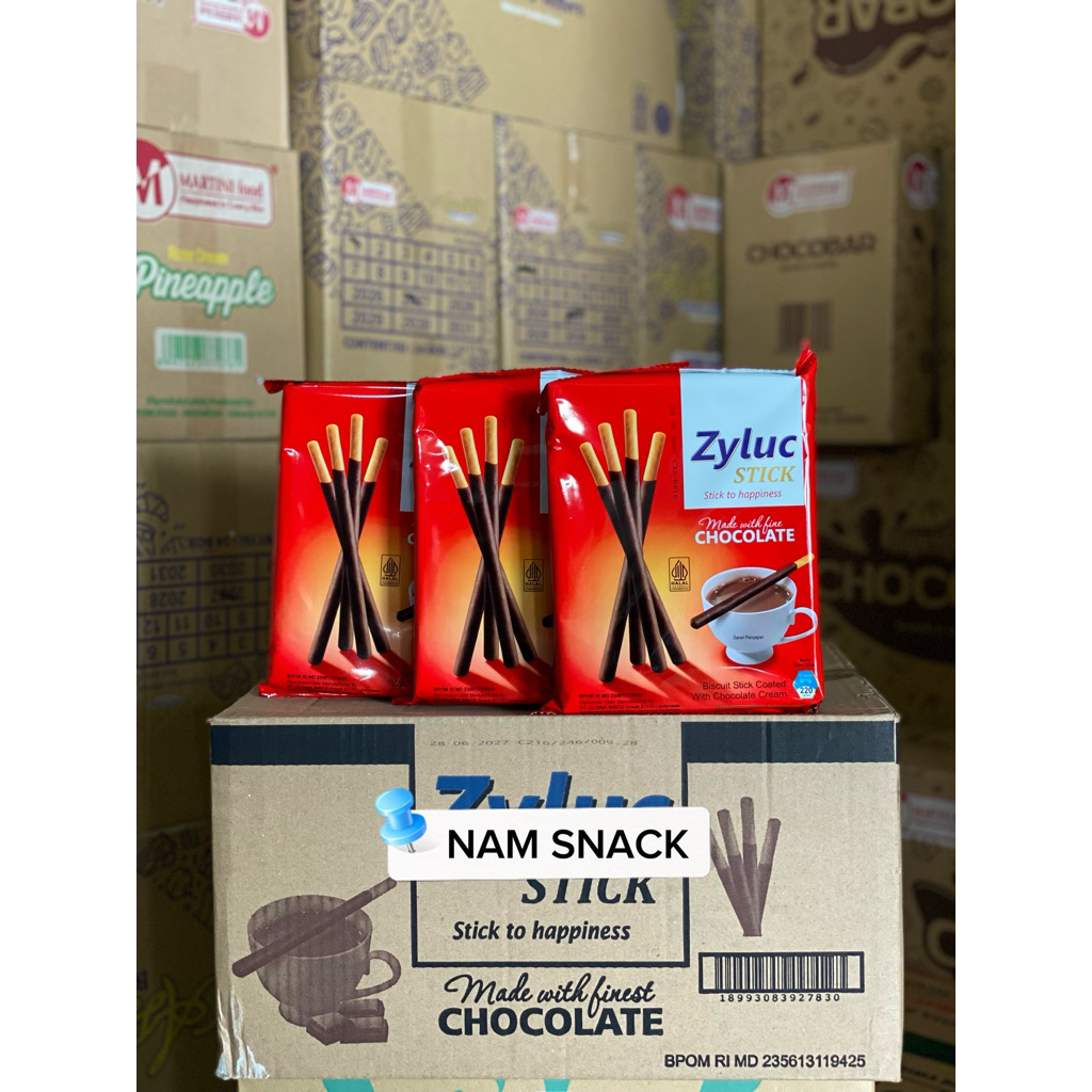 Zyluc Stick Biscuit Pack 220 gr (20 pcs @11gr) pack besar