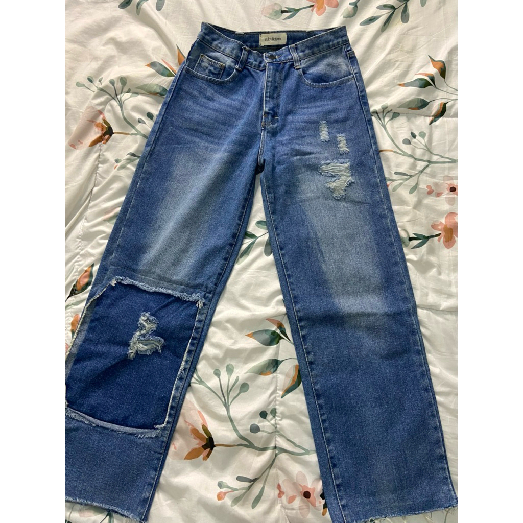 preloved celana baggy ripped