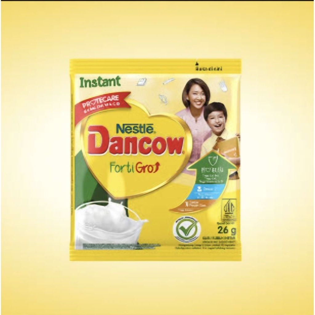 Dancow Fortigro  Susu Bubuk Putih Sachet 26 gram - ECER (1 PCS)