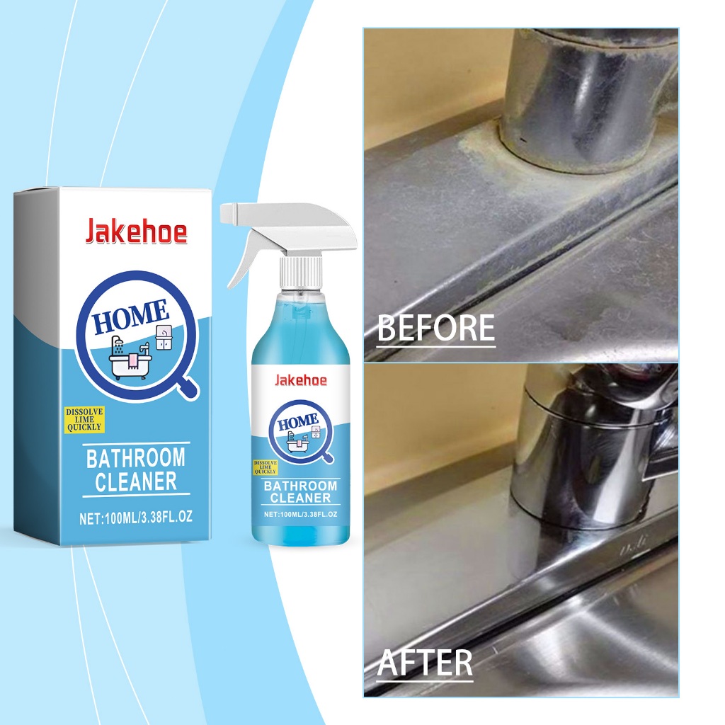 JAKEHOE Bathroom Cleaner 100ml  Pembersih Kerak Kamar Mandi Rumah Tangga Pembersih Kerak Lembut Klos