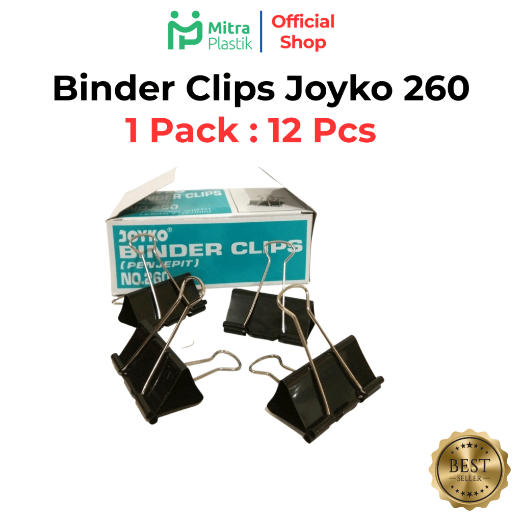 Binder Clips Joyko Binder Clips 260 Penjepit Kertas Besar Paper Clip Besar Paper Clip Hitam