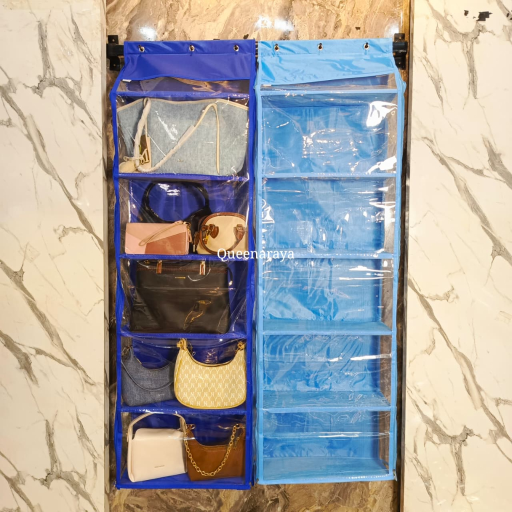 RAK TAS POLOS SPUNBOND JUMBO | RAK | TEMPAT SUSUN TAS GANTUNG ALAS TRIPLEK MIKA TEBAL