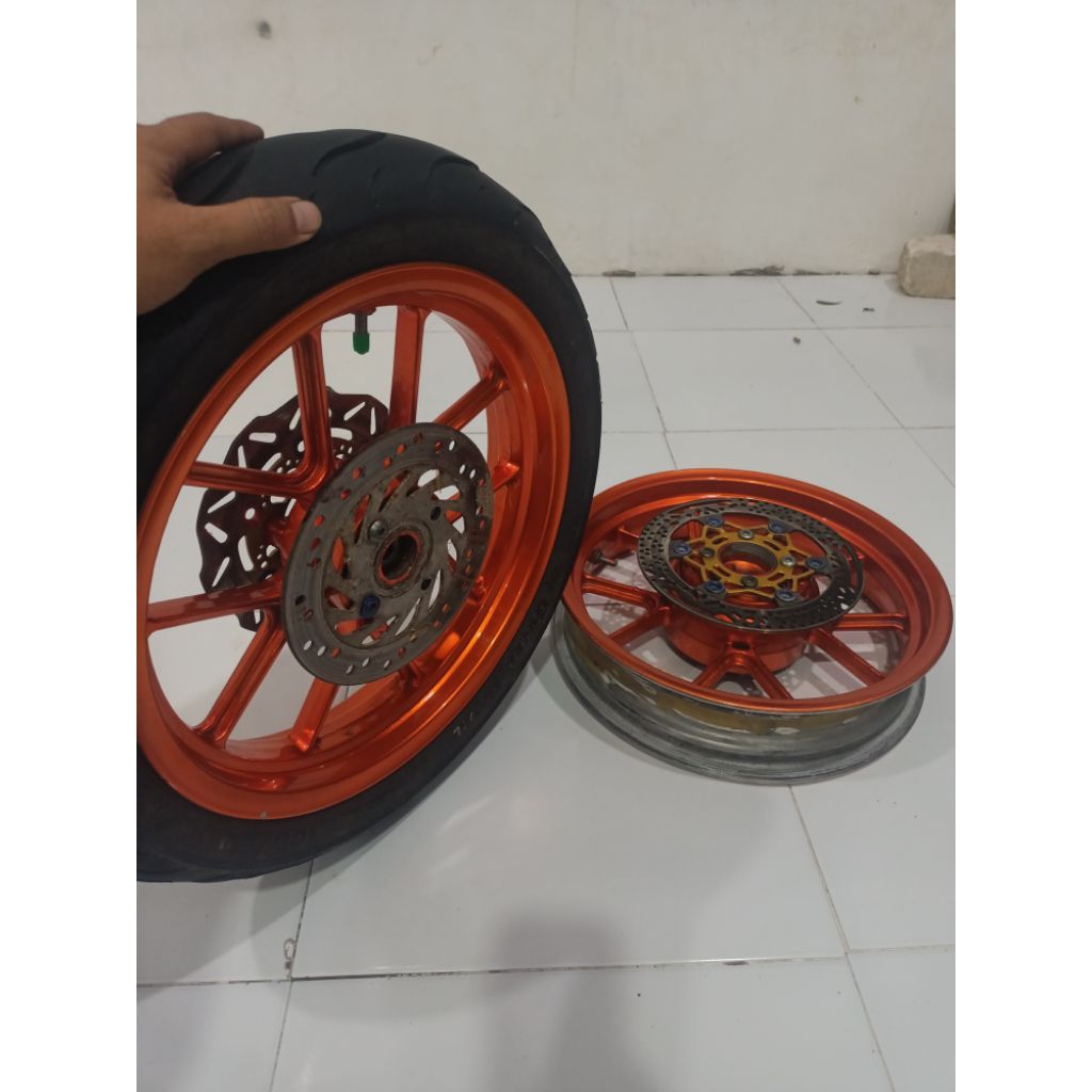 velg vrossi tapak lebar vario 125/150 led old doble disk depan belakang
