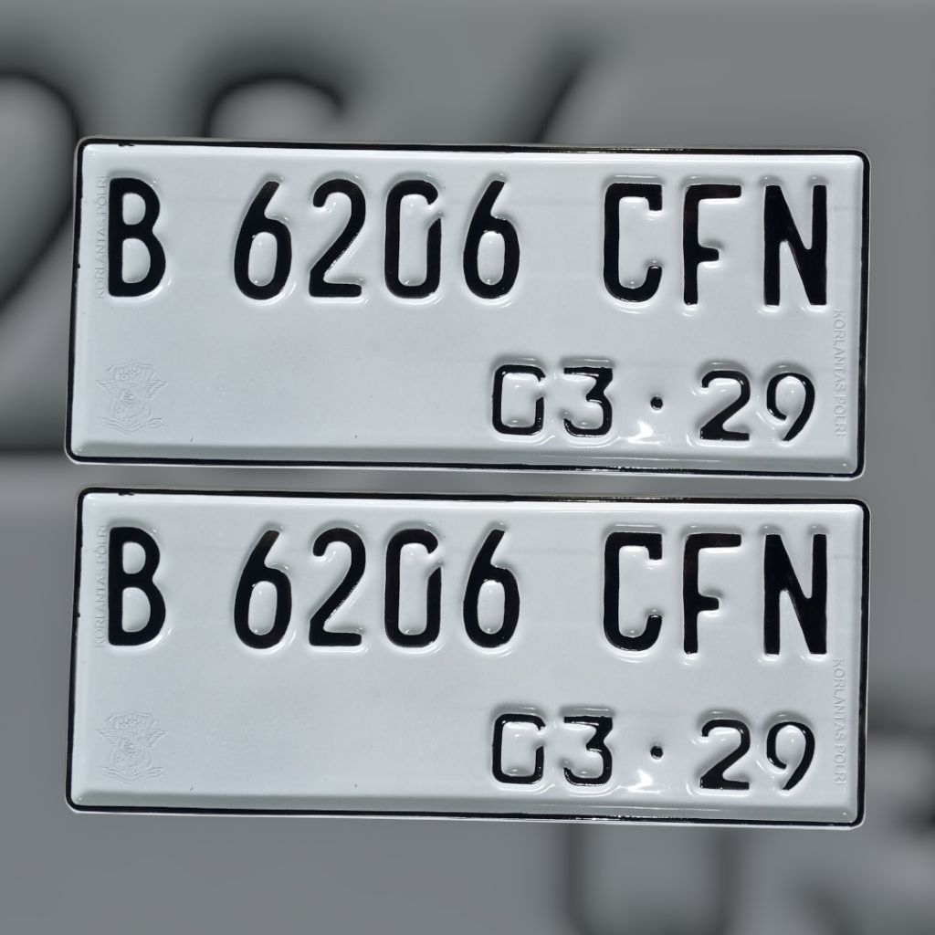 PLAT NOMOR MOTOR STANDAR SAMSAT
